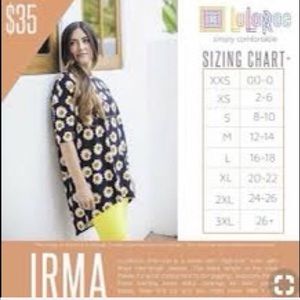 6 Lularoe Irma Shirts Size Small